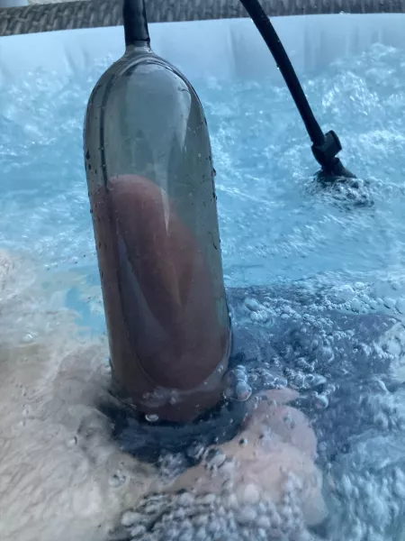 First time in the water tonight and wow it makes the hot tub more fun by wackawackascooter