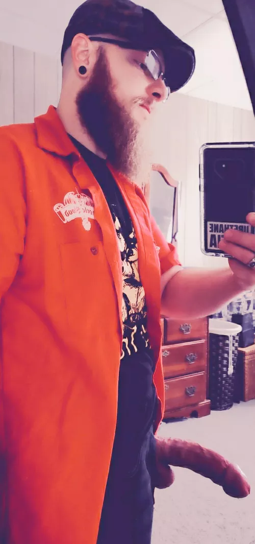 First time I've done the beard with an actual boner. Lol by BeardedDick87