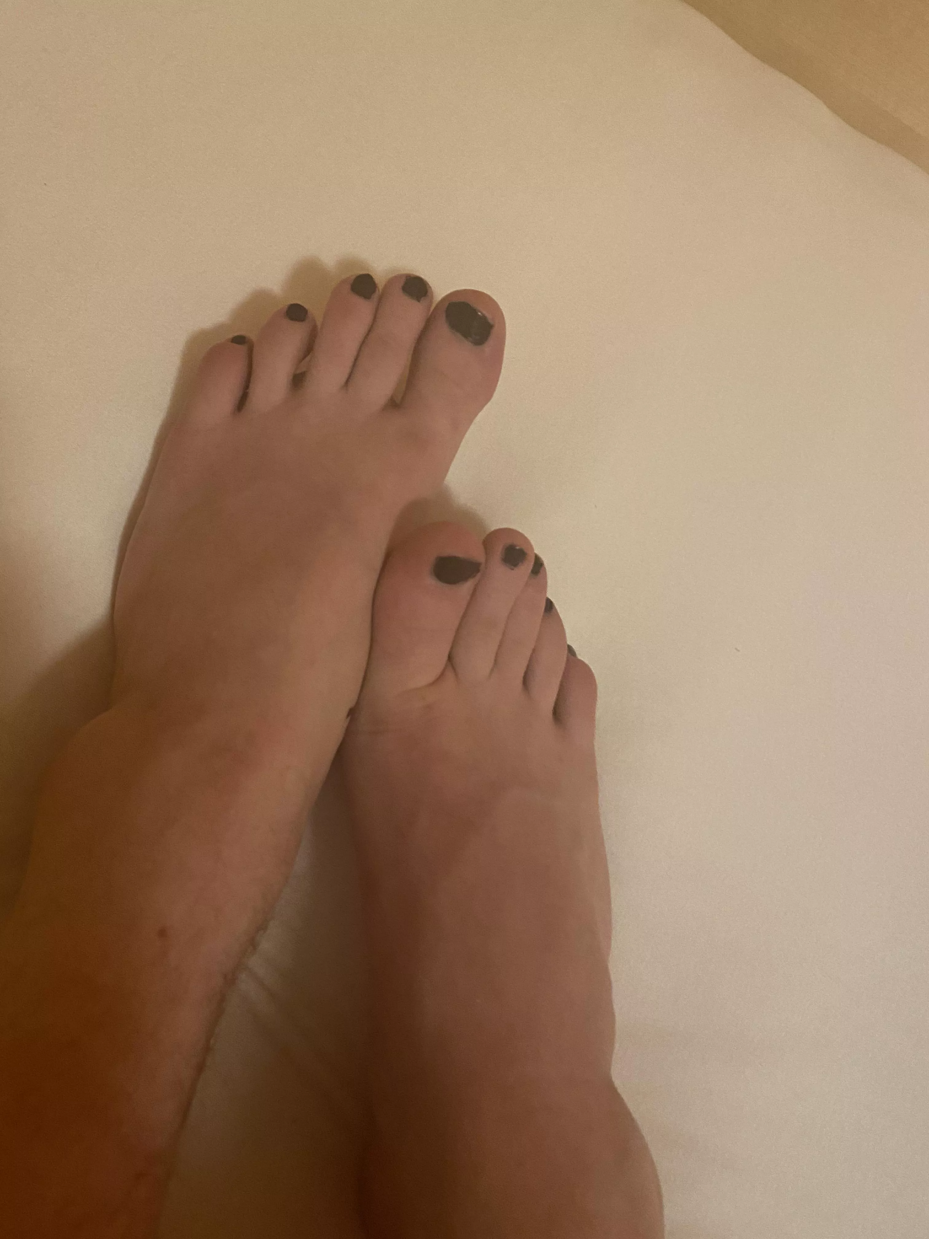 First time painting my feet🙈 posted by littleSissyGirly