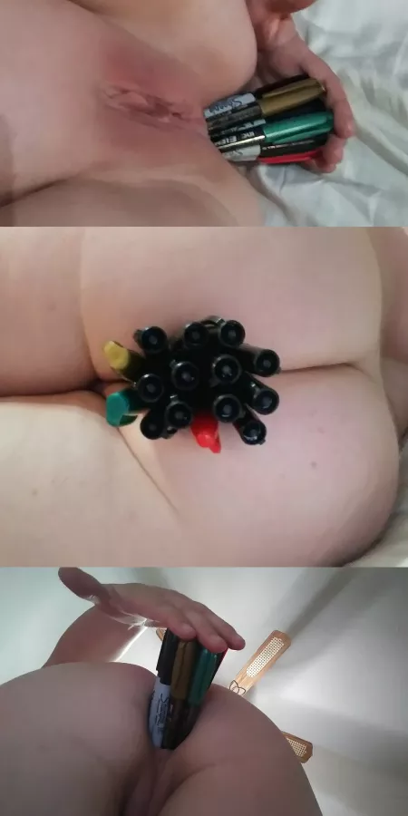 First time trying this. 15 Sharpies!!! 💜 by ElianaSela