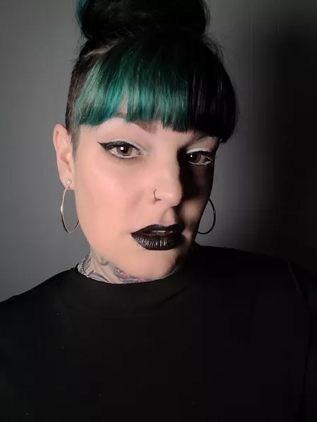 First time trying white liner! 💋🖤🔪 by Christina_Chaos