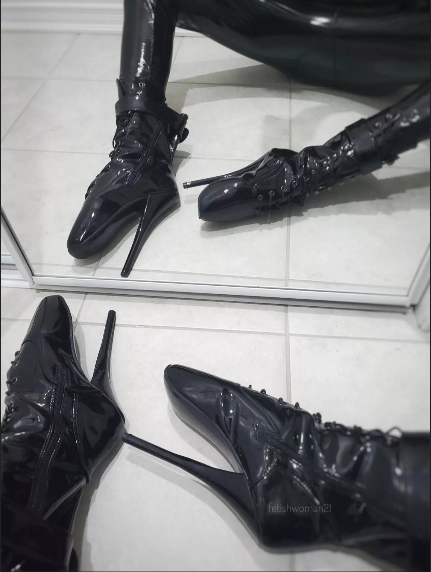 First Time Wearing Ballet Boots posted by fetishwoman21