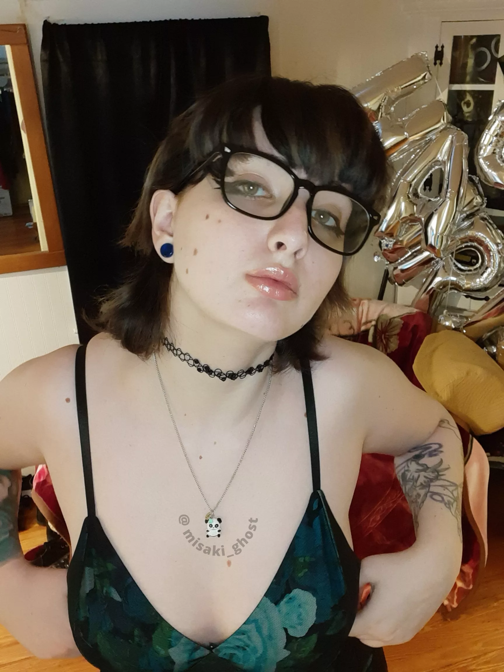 Fish eyeliner and cherry flavored lipgloss ❤ posted by ashesf21122