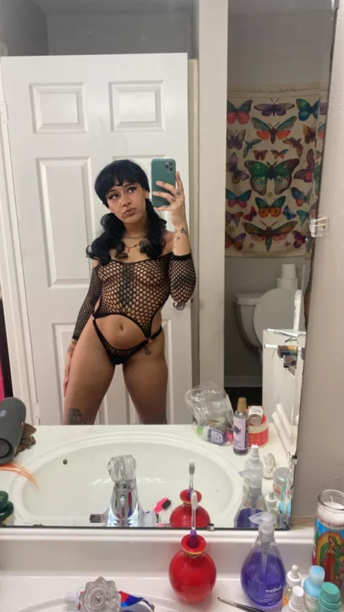 Fishnet is just always a great choice by Genevahex