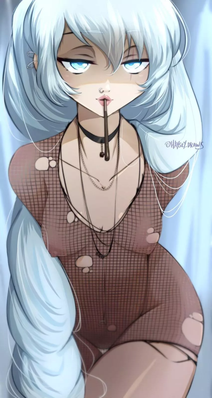 Fishnet Weiss (haysey_draws) posted by JannisT
