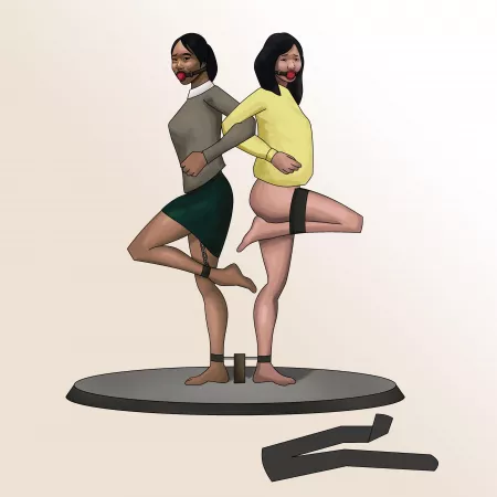 Flamingos by AnoneDraws