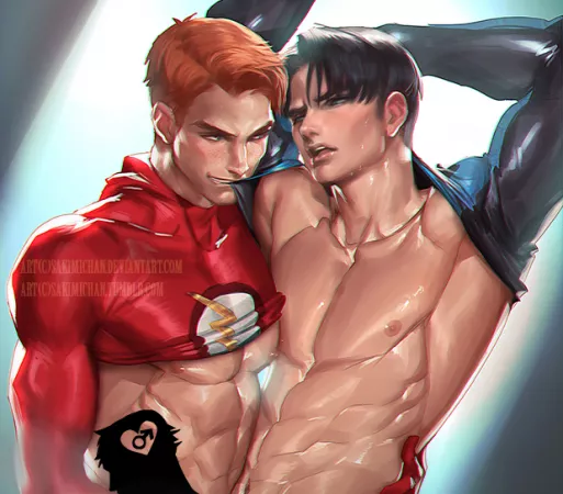 flash X nightwing .yaoi tag. by Sakimi Chan by [deleted]