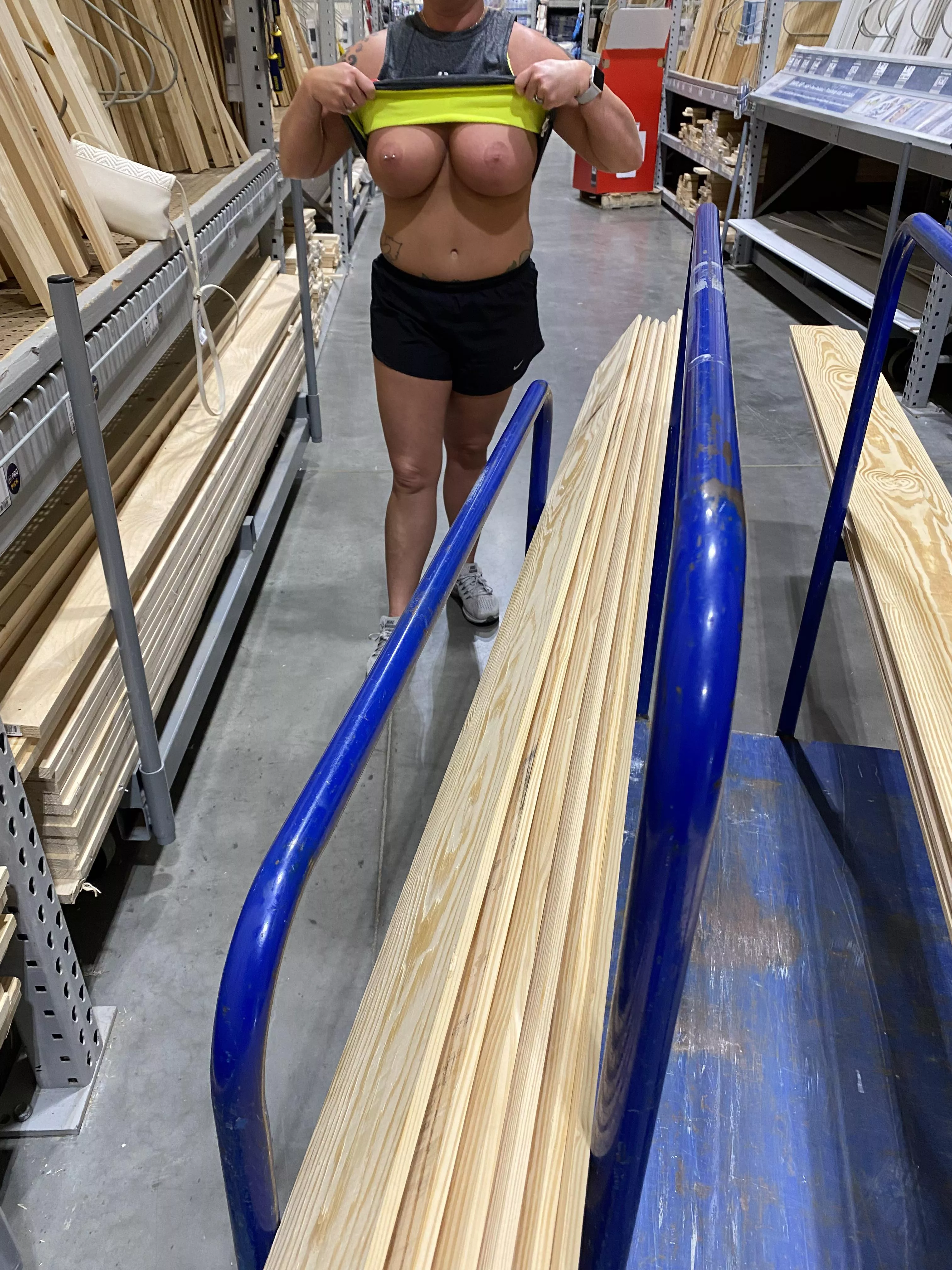 Flashing at the lumberyard! posted by titsandtat2s