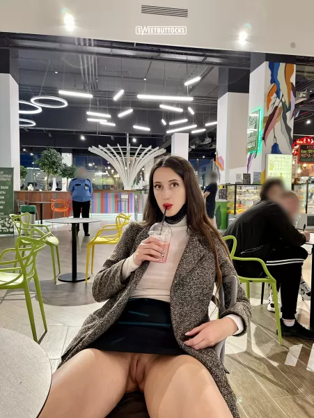 Flashing my wet pussy in public place! by sweetbuttockss
