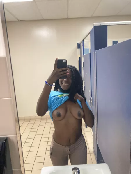 Flashing you guys at work 😘 by Divinecumslut