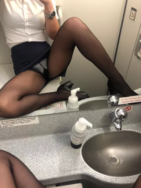 Flight attendant pantyhose ✈️😘 by misstew