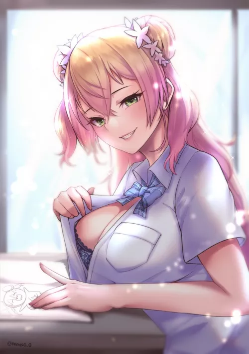 Flirting with you in class. by Alcatraz1331