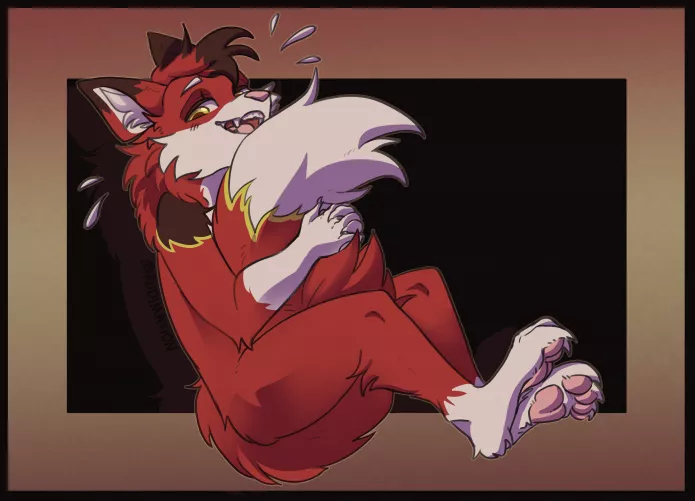 Fluffy Fox tailed friend! Commision ^^ by Rudimation