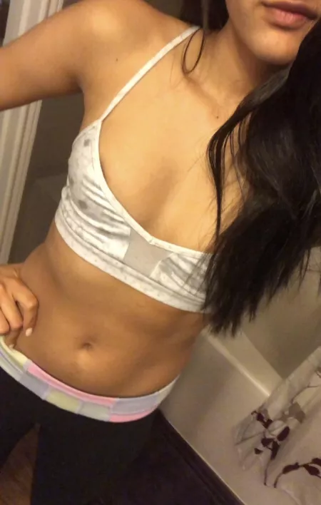 [F][OC] Took this after I got home from the gym…wonder how many times my nipple popped out 😬 by C294117