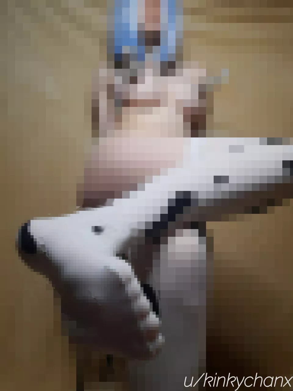 Focus on my semi-censored feet, while I am posing like a breedable hucow for my Daddy 🐮 posted by kinkychanx