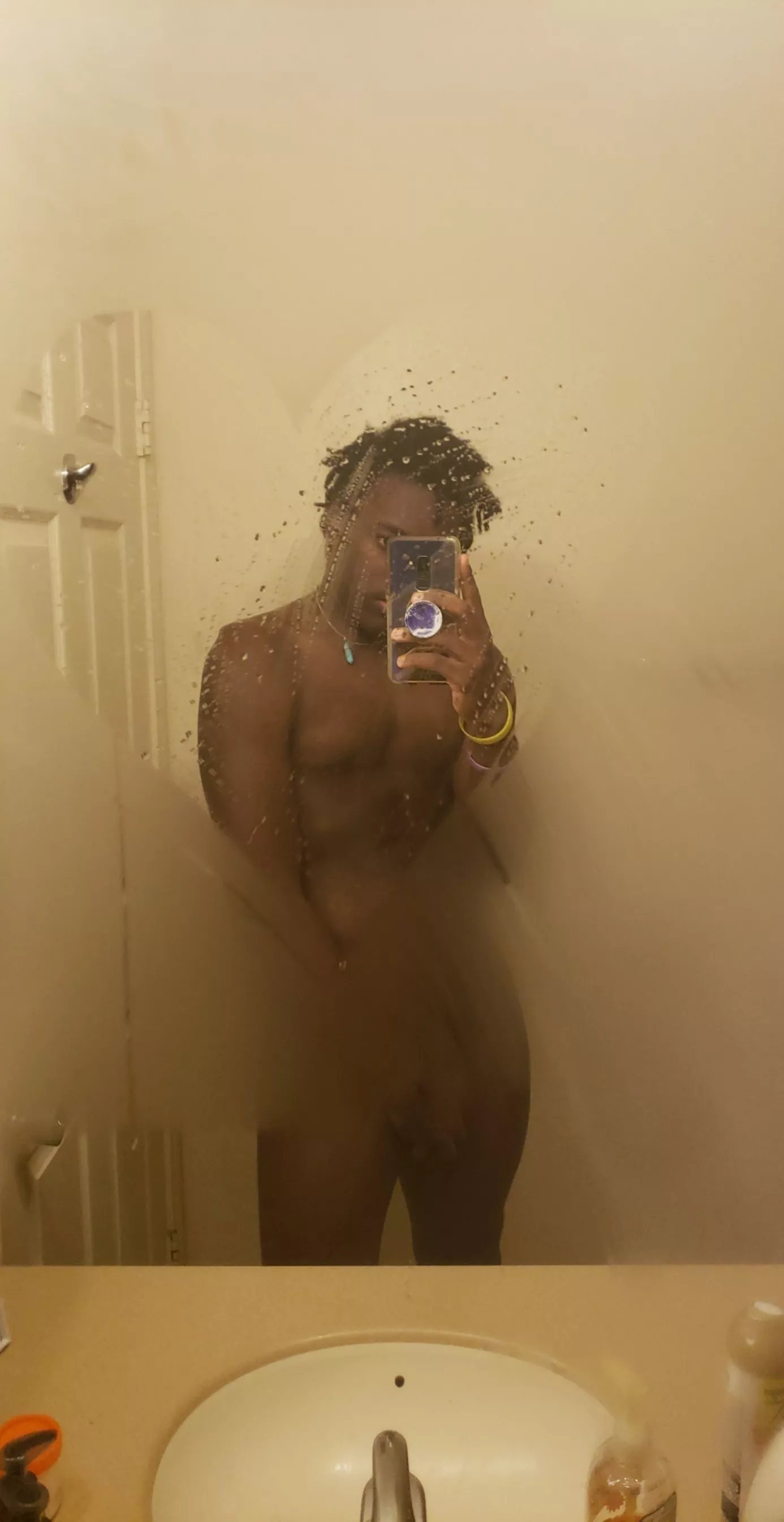 Foggy [m]irror selfies are a must after a shower posted by djbutuncensored