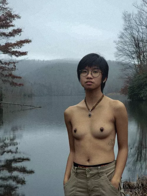 foggy morning by the lake by Miaku