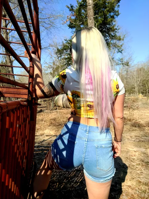 Follow the country girl ❤ She knows where the best hay bed is 😉 by Dahlialove03