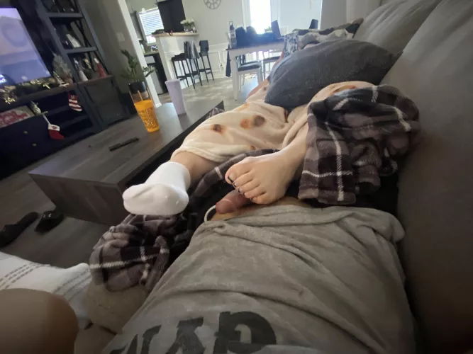 Foot or sock job ? by Upstairs_Buy_362