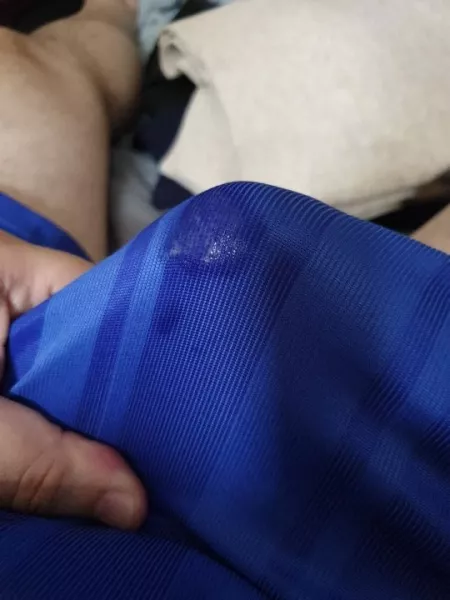Footie shorts with precum 🤤 by [deleted]