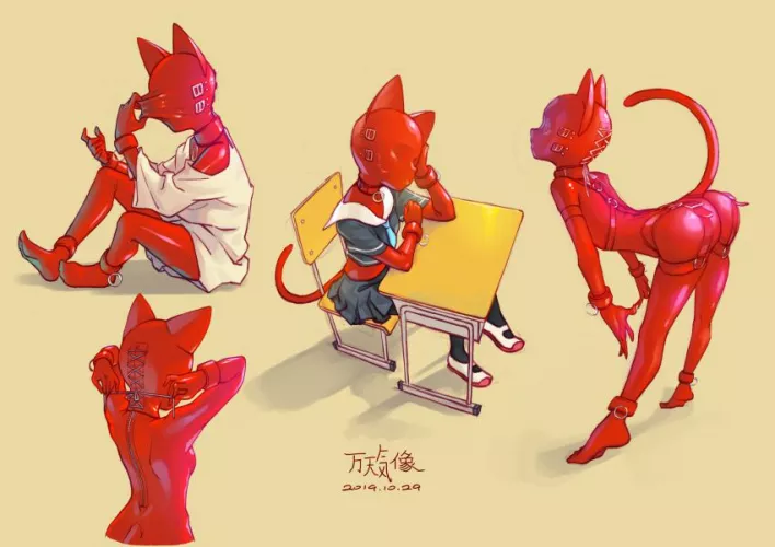 For days she tried to take her suit off, but to no luck. Finally thought this is not so bad by AbhiGoodies