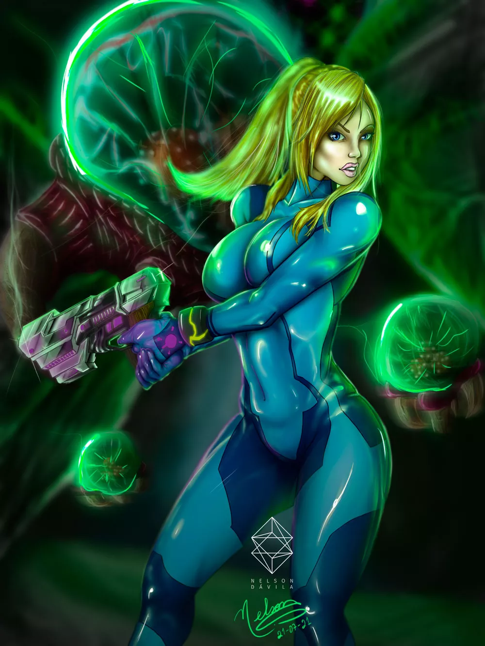 [FOR HIRE] Samus fanart posted by nelsondaviladesign
