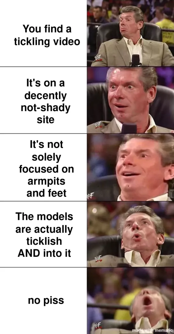 For me, who enjoys tickling, but is very averse to feet, this is actually a lot rarer than you might think posted by candiedloveapple