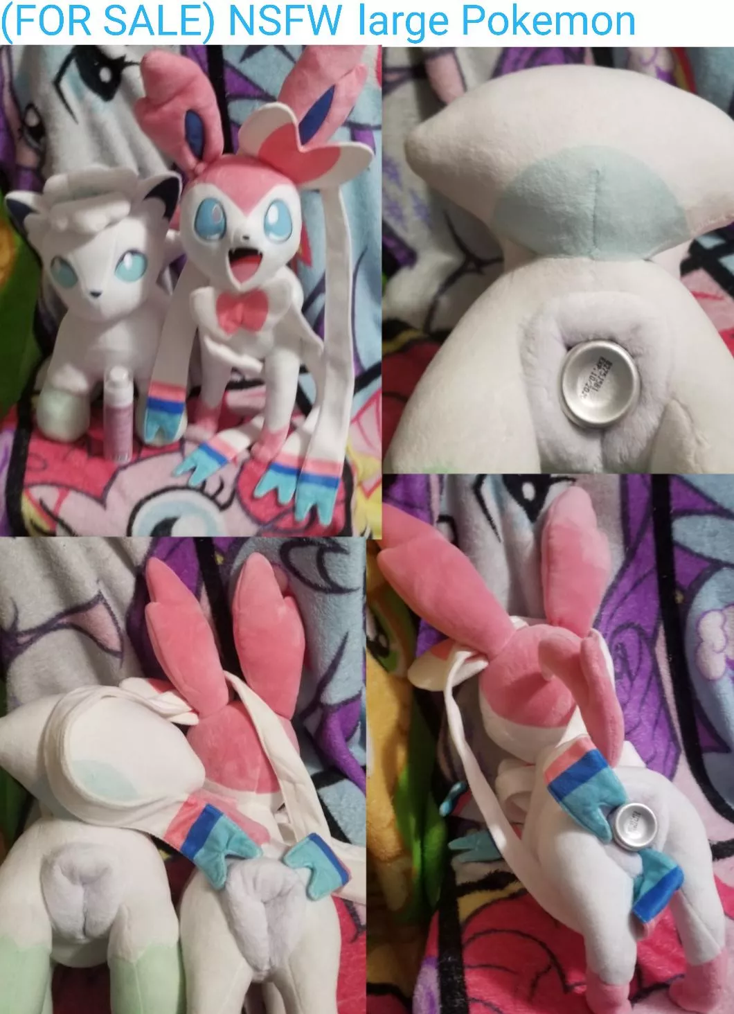 (FOR SALE) NSFW fuckable large feral Pokemon female eeveelution Sylveon and Alolan Vulpix with useable canine pussies [F] posted by Furry-sale