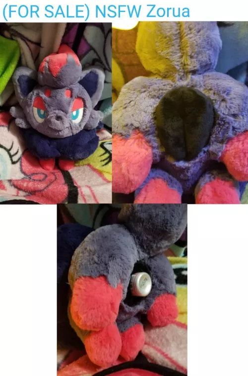 (FOR SALE) NSFW fuckable large ultra soft Pokemon Zorua with useable sculpted canine pussy/cookie [F] by Furry-sale