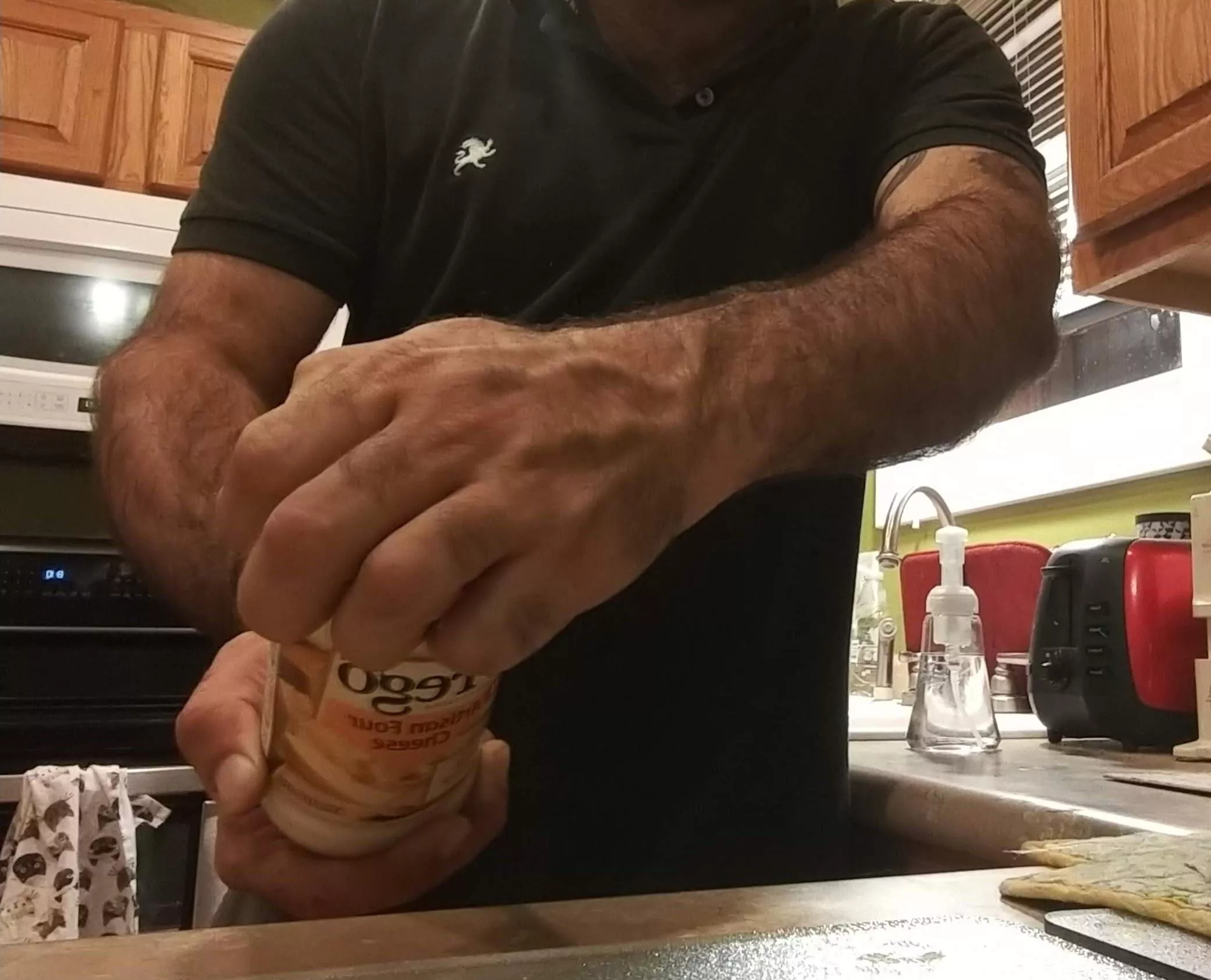 Forearms doing forearmy things, opening a jar! :) posted by this_isntmy_bestwork