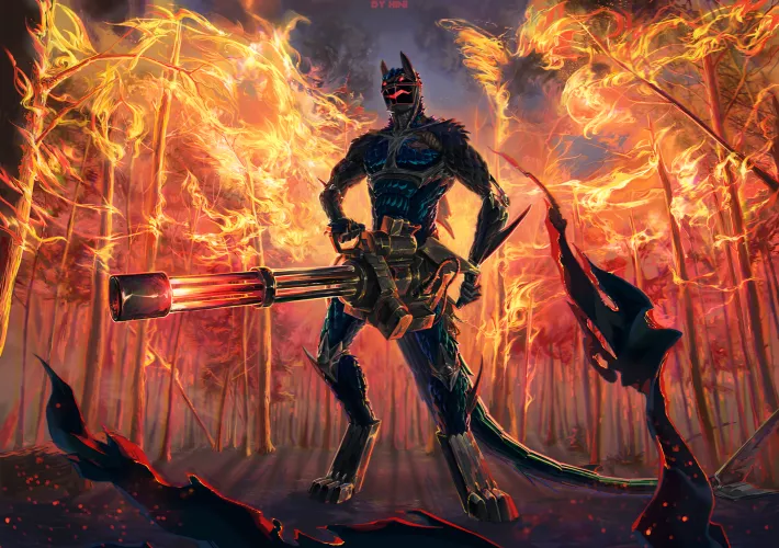 Forest Fire (By Hini, me :3) by Hini_w