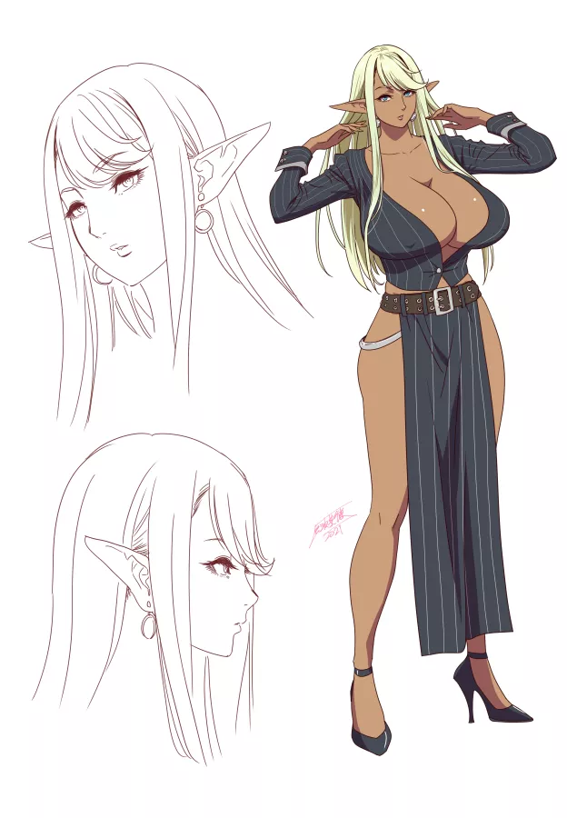 Formal Dress thicc elf (tatsunami) posted by BigMilfyGothFuta
