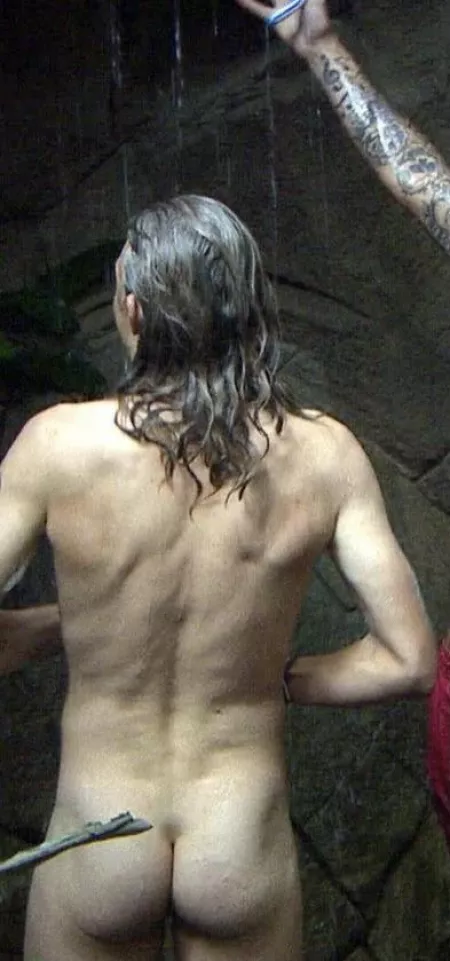 Former English footballer Jimmy Bullard, naked on I'm a Celebrity, Get me out of Here by thecornucopia
