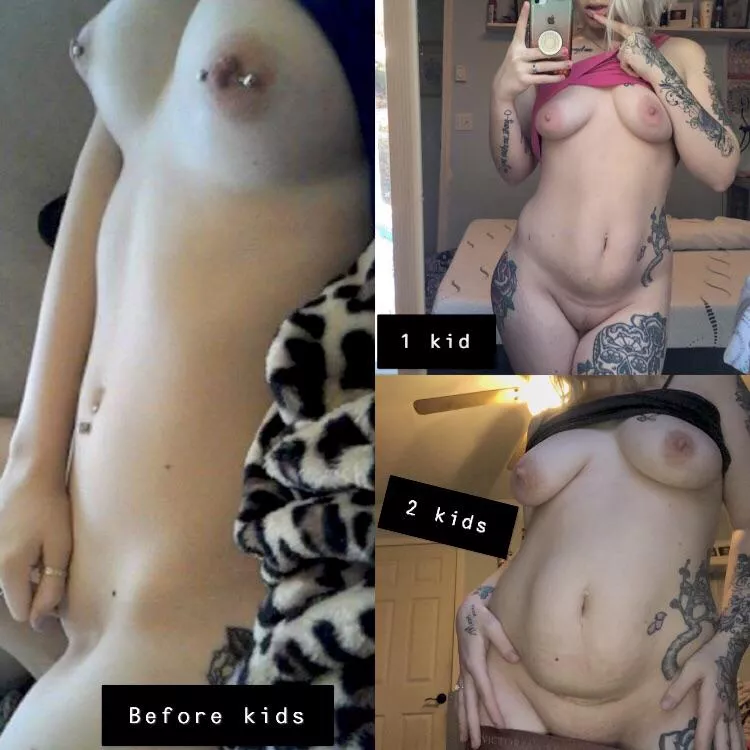 Found an old nude i took before i had kids, after 1 kid and now after 2. Enjoy my progress😅😘 posted by iceyspicey333