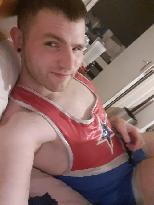 Found my old wrestling singlet by Betterthanthouu