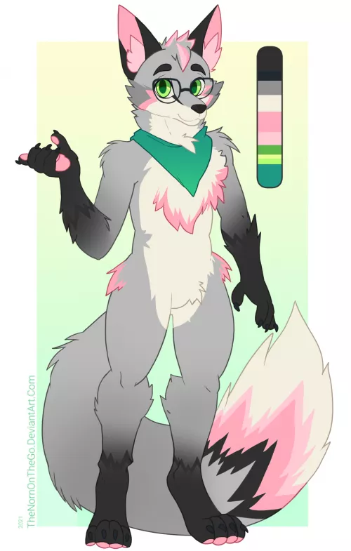 Fox Fursona (art by me) by HexMama