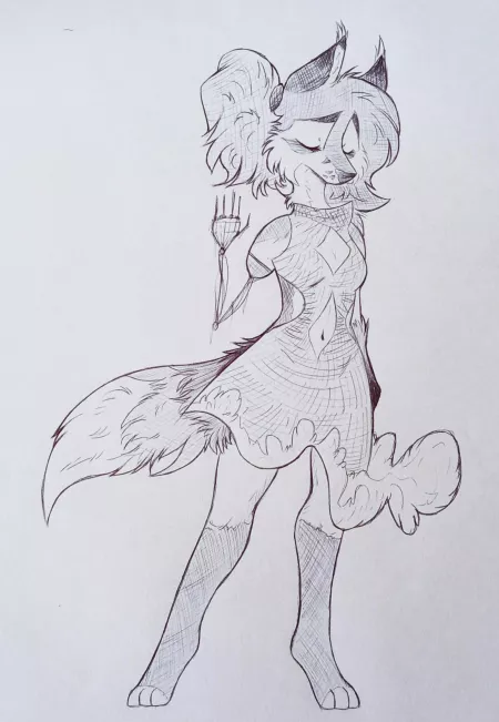 Fox grill - art by me by animablu