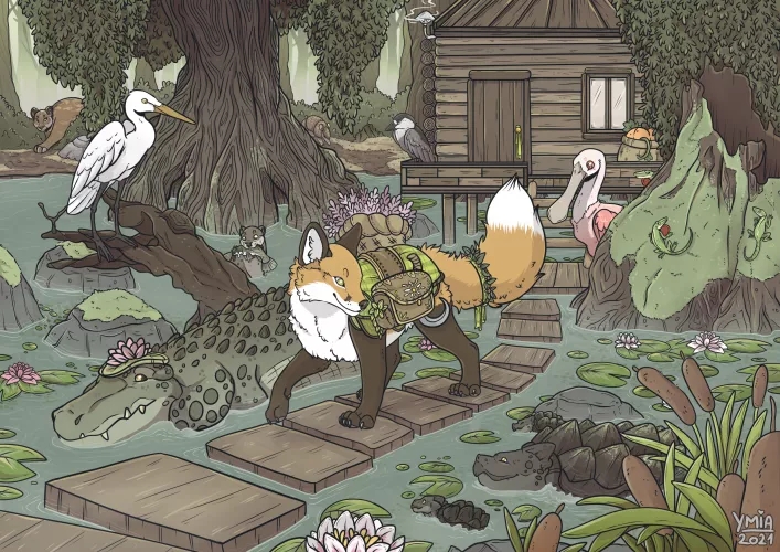 foxy swamp witch by ymiadoodles