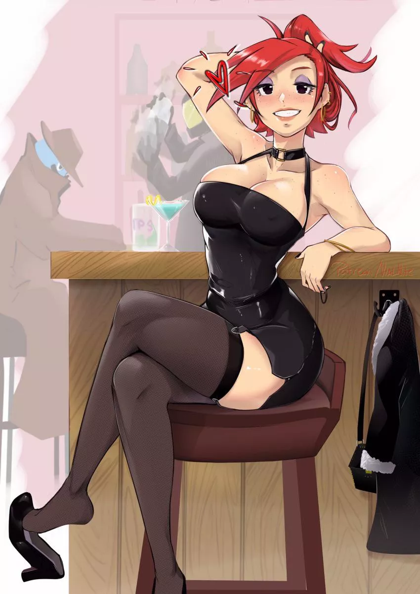 Frankie Foster is just waiting at the bar (Vialnite) [Foster’s Home for Imaginary Friends] posted by TygerPowers75