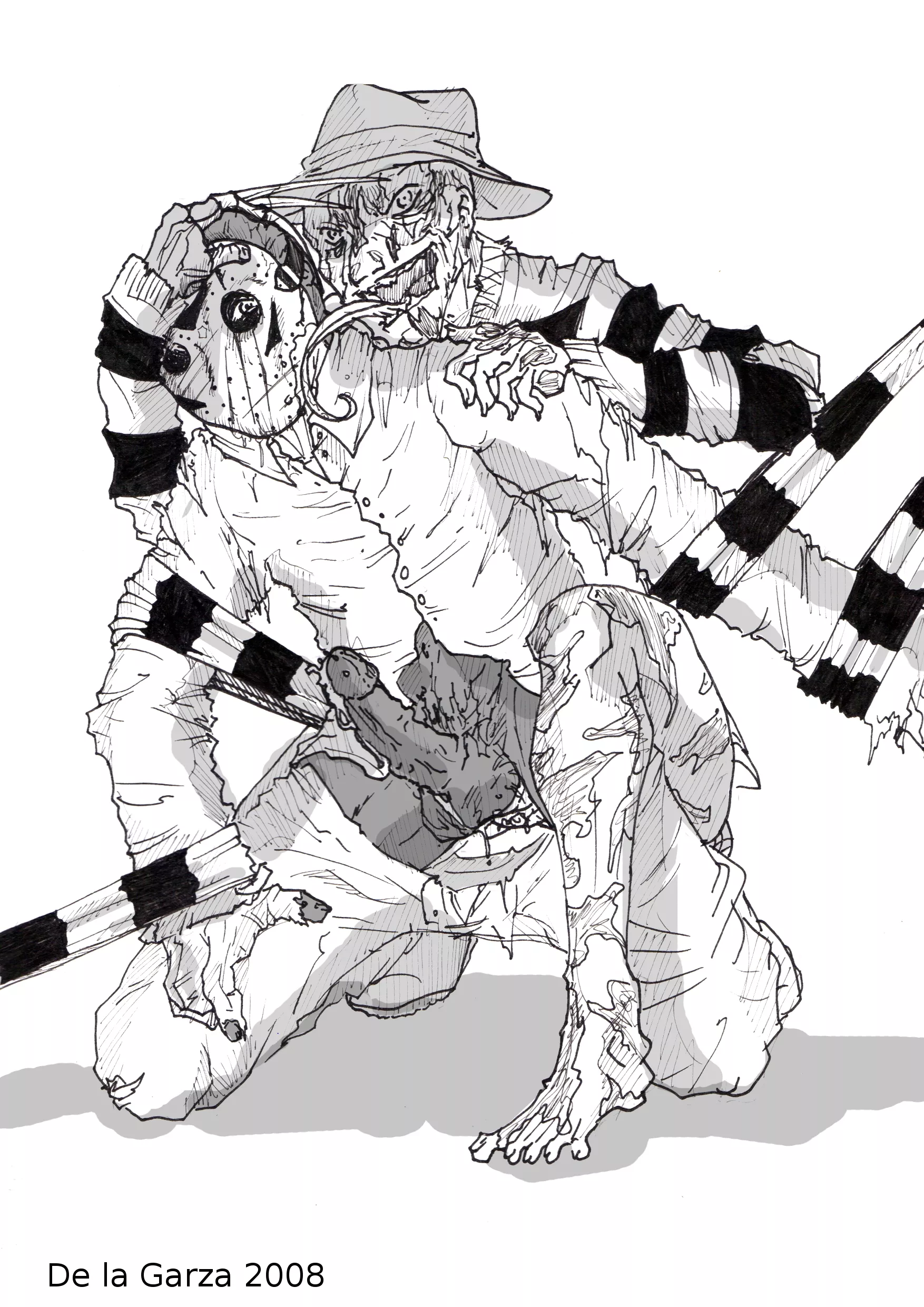 [Freddy vs Jason] Freddy Dominates Jason Hardcore Extreme by De La Garza posted by pyogenick
