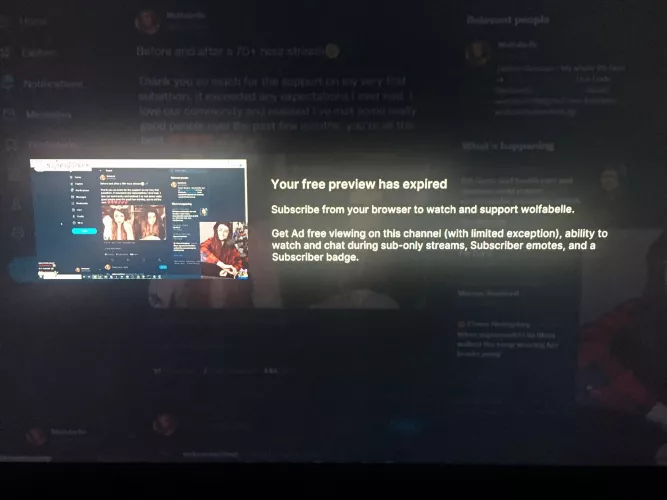 ‘Free preview expired’... I can’t watch some people i follow on xbox but with iphone ok, why? by yulDD