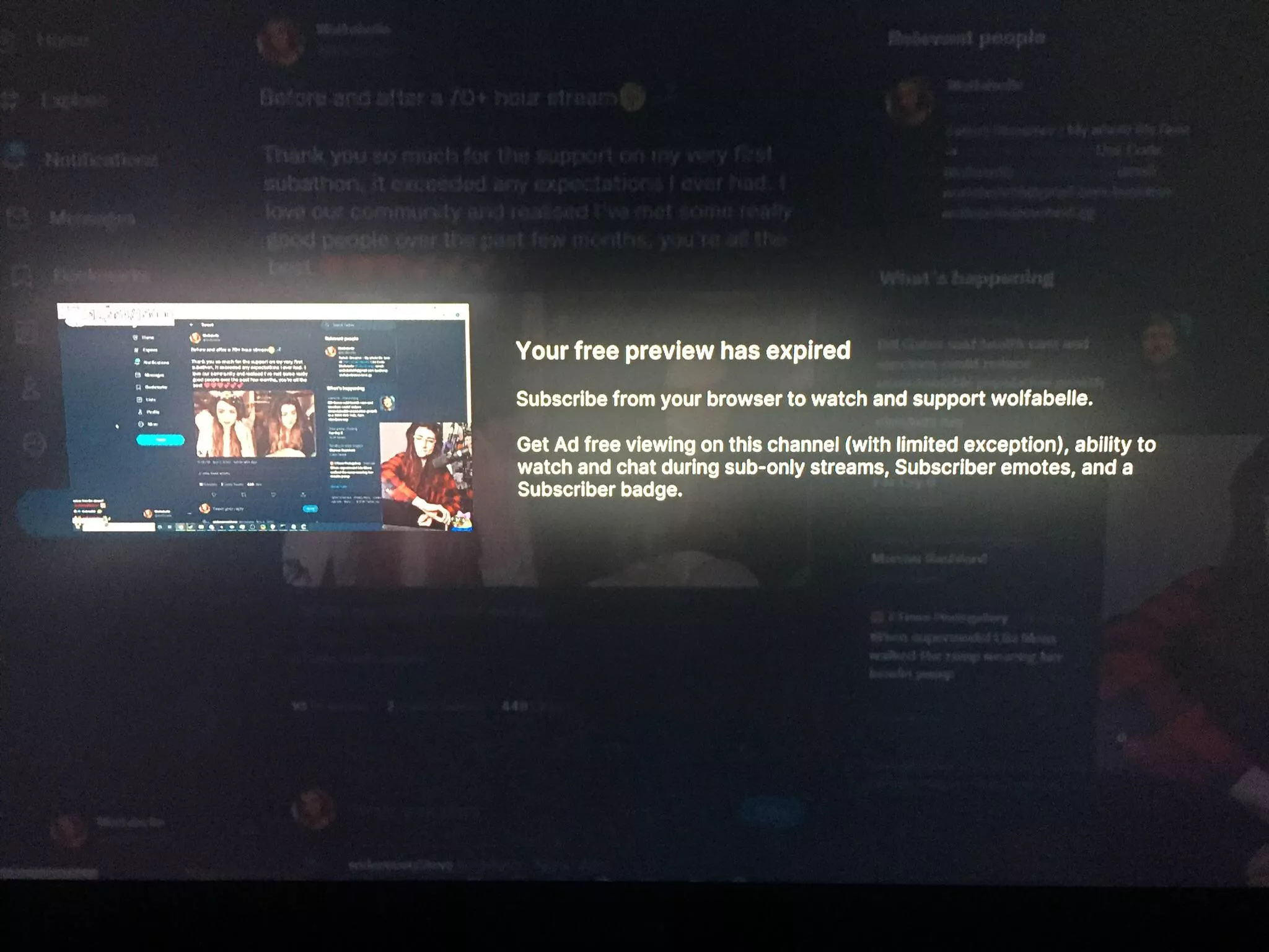‘Free preview expired’... I can’t watch some people i follow on xbox but with iphone ok, why? posted by yulDD