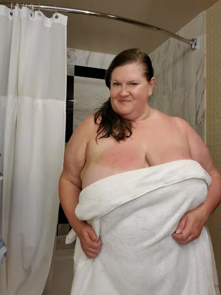 Fresh out of the shower 🚿💜💋[49F] by Lavender_Lush72