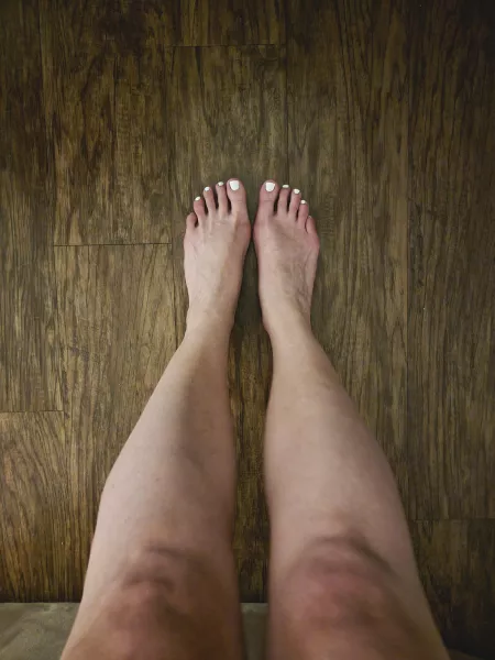 Fresh white pedicure! Do you like it? by meggomarie