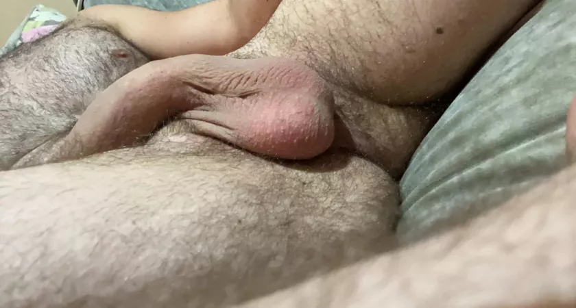 Freshly shaved scrotum and softy by vinceee27