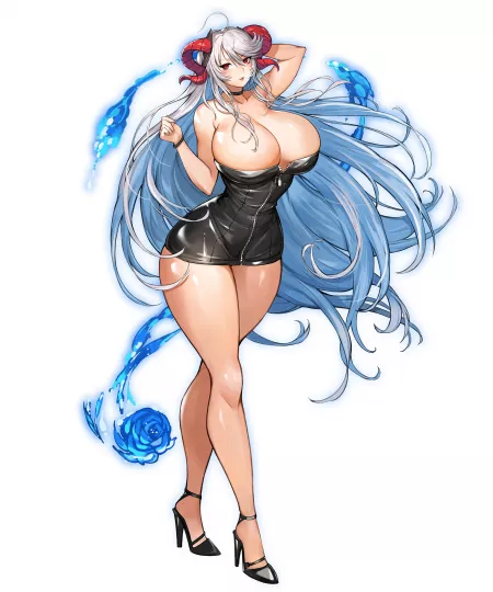 Freyja in a Bold dress (Commission) by PK_Gaming1