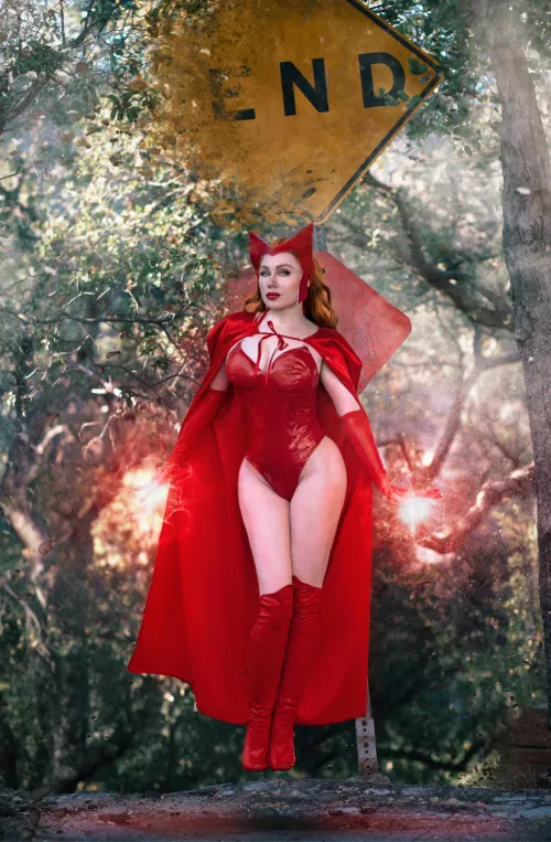 Friday fire 🔥 below ⬇️ scarlet witch by Gingerphoenix by therealgingerphoenix