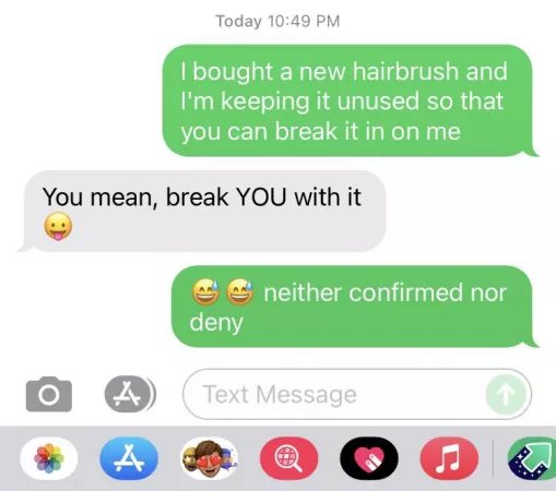 Friday night texts with the ler. Can October 2nd come faster???? by ticklesofalesbo