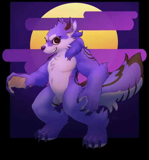 Friend shaped werewolf by myself by JMSaarenpaa