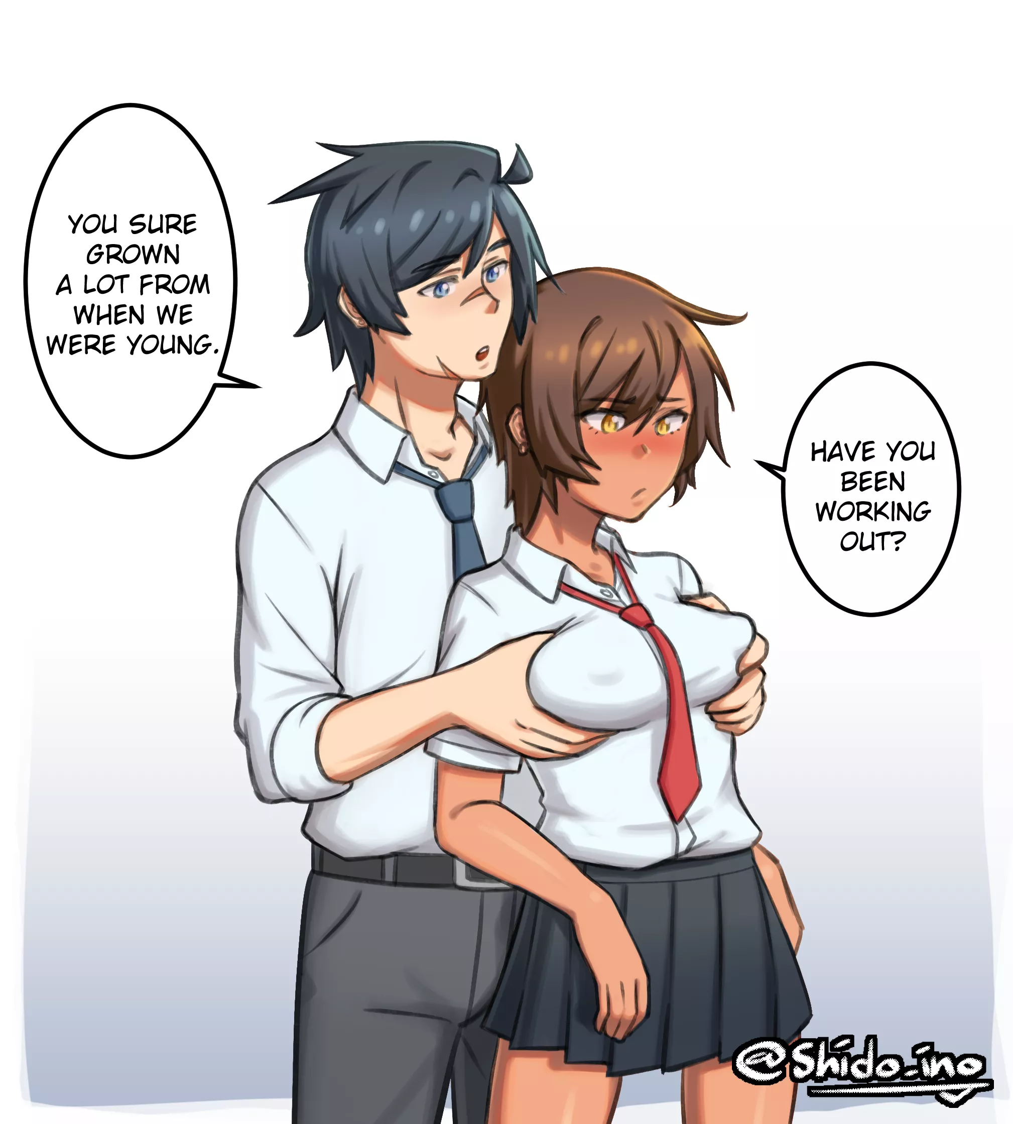 Friendly hug posted by MrFluffals